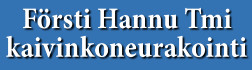 Kaivinkoneurakoitsija Hannu Försti logo